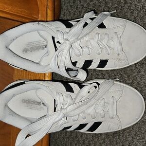Adidas Classic White and Black Sneakers